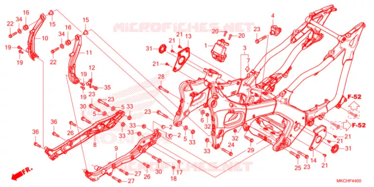 CADRE Honda MOTO 1800 GOLD-WING 2021  GL1800DAM