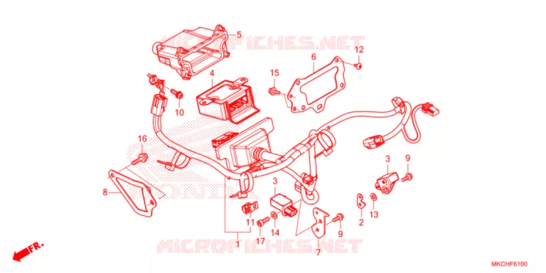 FAISCEAU D'AIRBAG Honda MOTO 1800 GOLD-WING 2021  GL1800DAM