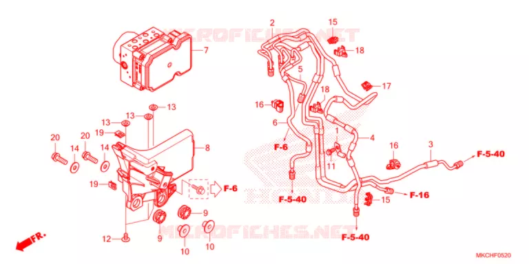 MODULATEUR ABS Honda MOTO 1800 GOLD-WING 2021  GL1800DAM