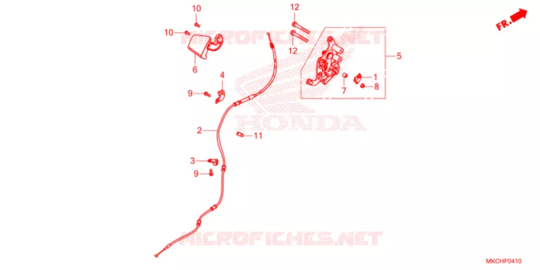LEVIER DE FREIN DE STATIONNEMENT Honda MOTO 1800 GOLD-WING 2021  GL1800DAM