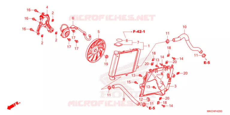 RADIATEUR (D.) Honda MOTO 1800 GOLD-WING 2021  GL1800DAM