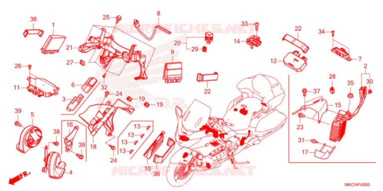 UNITE DE COMMANDE Honda MOTO 1800 GOLD-WING 2021  GL1800DAM