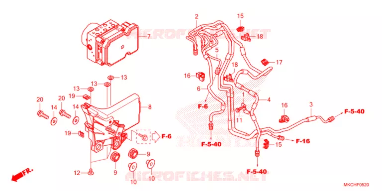 MODULATEUR ABS Honda MOTO 1800 GOLD-WING 2021  GL1800DM