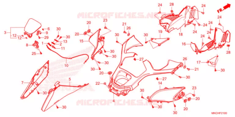 CAPOT Honda MOTO 1800 GOLD-WING 2021  GL1800M