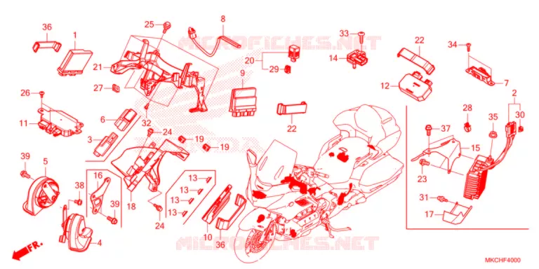 UNITE DE COMMANDE Honda MOTO 1800 GOLD-WING 2021  GL1800M