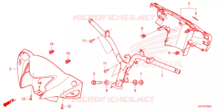 GUIDON - CARENAGE Honda SCOOTER 110 VISION 2021  NSC110M