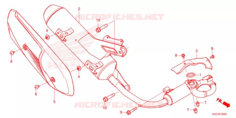 SILENCIEUX D'ECHAPPEMENT Honda SCOOTER 110 VISION 2021  NSC110M