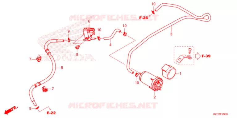 SYSTÈME DE RECYCLAGE DES GAZ Honda SCOOTER 110 VISION 2021  NSC110M