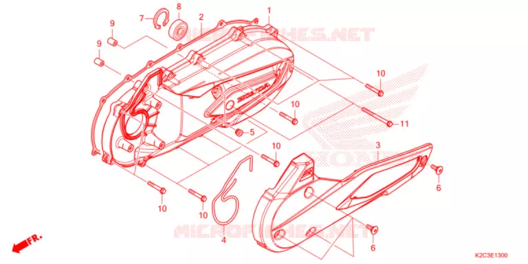 COUVERCLE GAUCHE Honda SCOOTER 110 VISION 2021  NSC110M