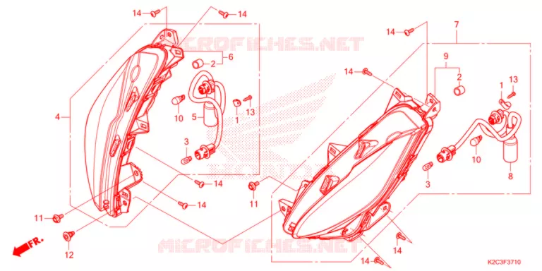 CLIGNOTANT AVANT Honda SCOOTER 110 VISION 2021  NSC110M_TU