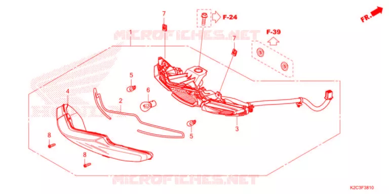 FEUX ARRIERE Honda SCOOTER 110 DIO 2021  NSC110M