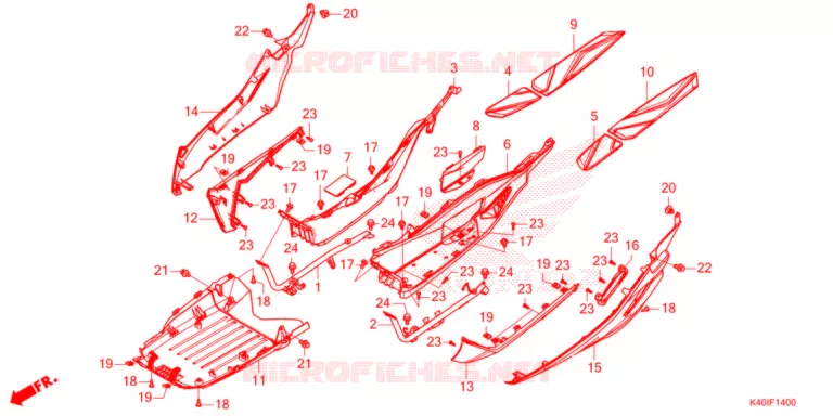 MARCHE PIEDS Honda SCOOTER 125 FORZA 2021  NSS125ADM_T