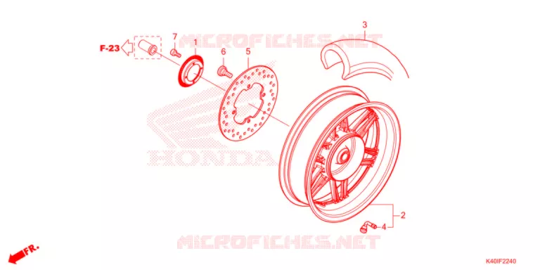 ROUE ARRIERE Honda SCOOTER 125 FORZA 2021  NSS125ADM_T