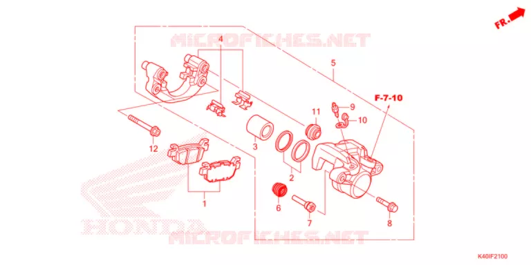 ETRIER DE FREIN ARRIERE Honda SCOOTER 125 FORZA 2021  NSS125ADM