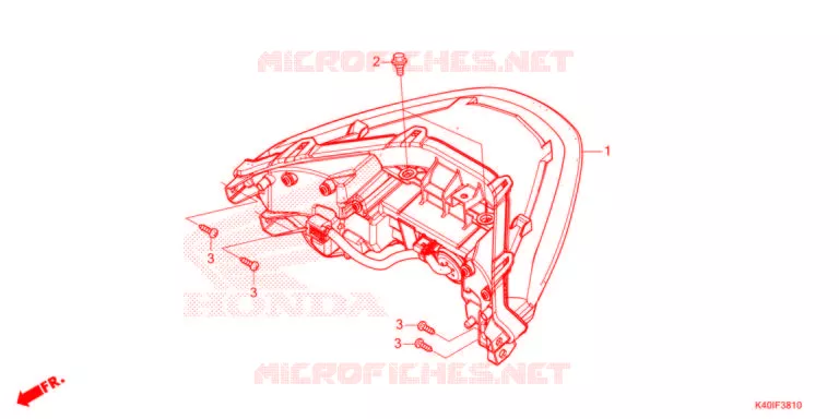 FEUX ARRIERE Honda SCOOTER 125 FORZA 2021  NSS125ADM
