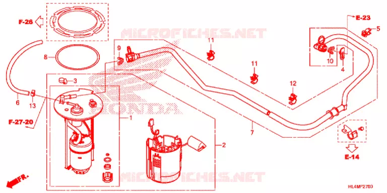 POMPE A ESSENCE Honda ATV 1000 PIONEER 2021  SXS1000M3DM