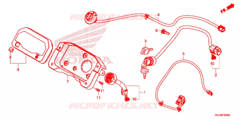 COMPTEUR/COMMUTATEUR (SXS1000M3P/M3D/M5P/M5D) Honda ATV 1000 PIONEER 2021  SXS1000M5PM