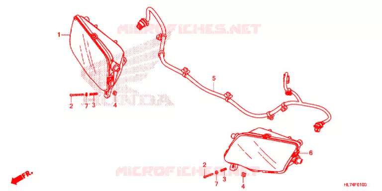 PHARE Honda ATV 1000 TALON 2021  SXS1000S4XM