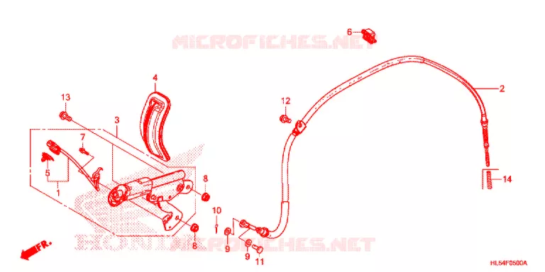 FREIN DE STATIONNEMENT Honda ATV 520 PIONEER 2021  SXS520MM