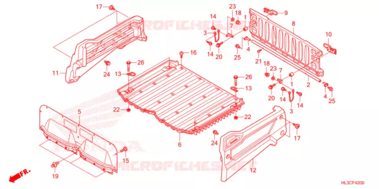 BENNE (SXS700M2/M2D) Honda ATV 700 PIONEER 2021  SXS700M2DM