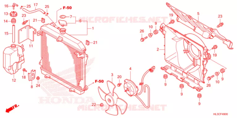 RADIATEUR Honda ATV 700 PIONEER 2021  SXS700M2M