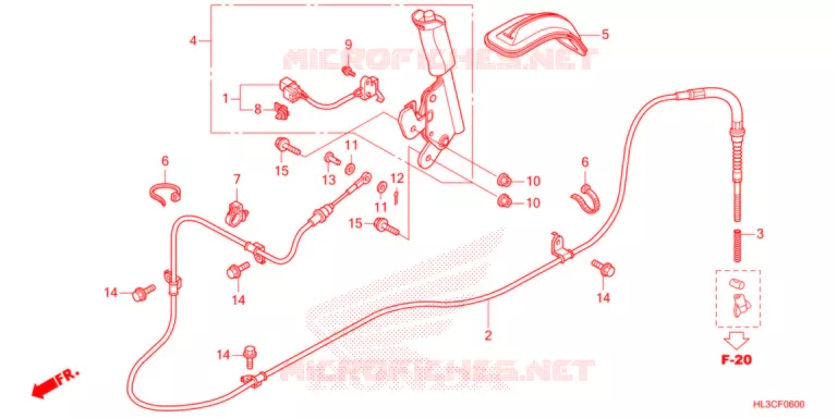 FREIN DE STATIONNEMENT Honda ATV 700 PIONEER 2021  SXS700M4M