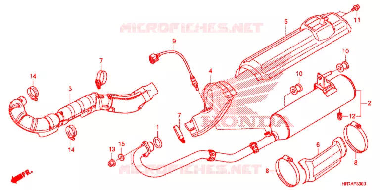 SILENCIEUX D'ECHAPPEMENT Honda ATV 420 FOURTRAX 2021  TRX420FA6M