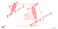 AMORTISSEUR ARRIERE pour Honda FOURTRAX 420 RANCHER 4X4 AT IRS EPS ESP de 2021