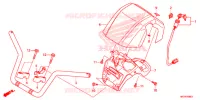GUIDON pour Honda FOURTRAX 420 RANCHER 4X4 AT IRS EPS ESP de 2021