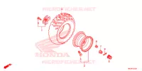 ROUE ARRIERE pour Honda FOURTRAX 420 RANCHER 4X4 AT IRS EPS ESP de 2021
