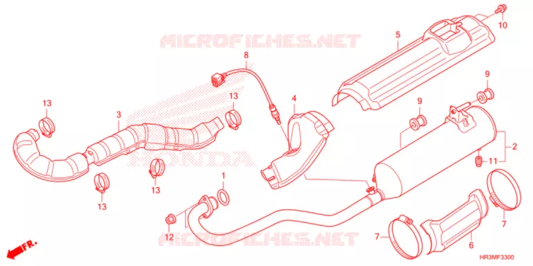SILENCIEUX D'ECHAPPEMENT Honda ATV 420 FOURTRAX 2021  TRX420FM1M