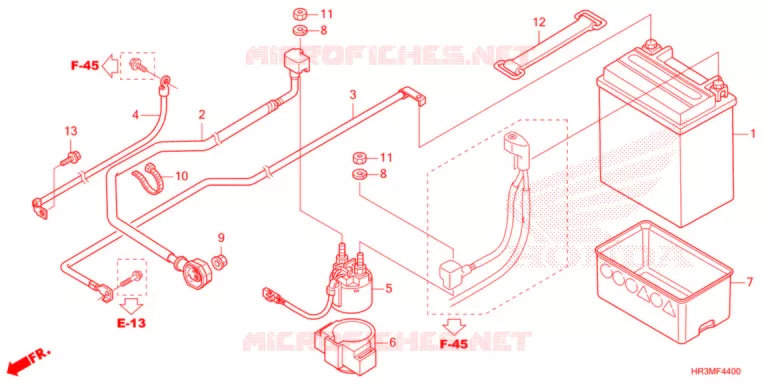 BATTERIE Honda ATV 420 FOURTRAX 2021  TRX420FM2M