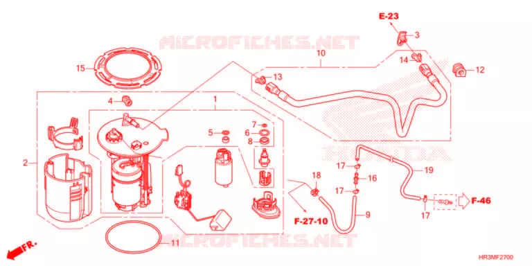 POMPE A ESSENCE Honda ATV 420 FOURTRAX 2021  TRX420FM2M