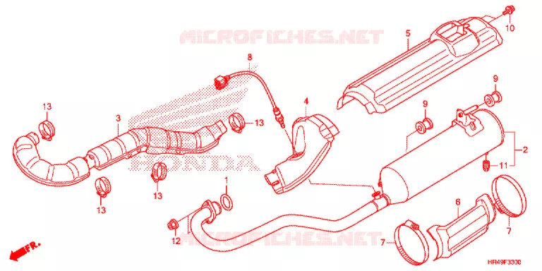 SILENCIEUX D'ECHAPPEMENT Honda ATV 520 FOURTRAX 2021  TRX520FE2M