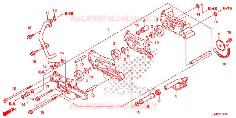 POMPE A HUILE Honda ATV 680 FOURTRAX 2021  TRX680FA5M