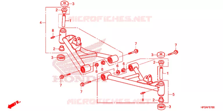 TRIANGLES AVANT Honda ATV 90 FOURTRAX 2021  TRX90XM