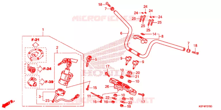 GUIDON Honda MOTO 125 MONKEY 2021  Z125MM