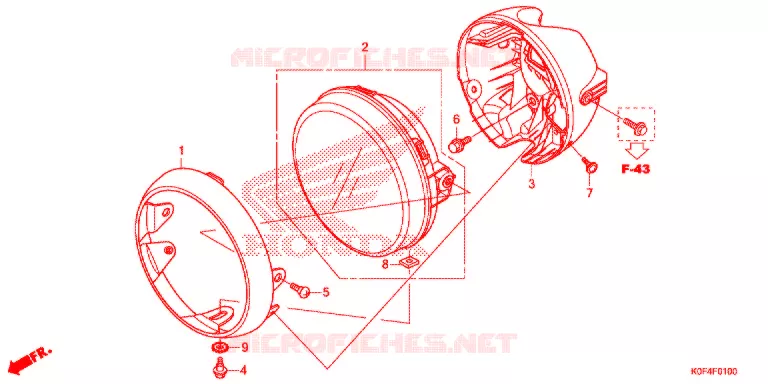 PHARE Honda MOTO 125 MONKEY 2021  Z125MM
