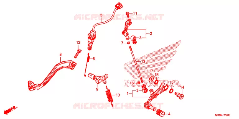 PEDALE Honda MOTO 1100 AFRICA-TWIN 2021  CRF1100AM