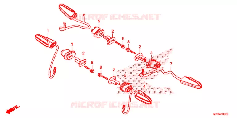 CLIGNOTANT Honda MOTO 1100 AFRICA-TWIN 2021  CRF1100DM