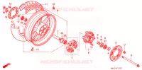 ROUE ARRIERE pour Honda CBR 600 de 1997