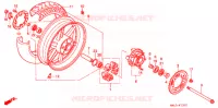 ROUE ARRIERE pour Honda CBR 600 de 1997
