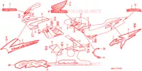RAYURE (CBR600FV/FW) pour Honda CBR 600 de 1997