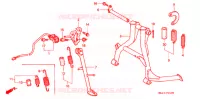 BEQUILLE pour Honda CBR 600 50HP de 1998