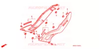 COUVERCLES LATERAUX pour Honda CBR 600 50HP de 1998
