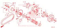 EMBRAYAGE pour Honda CLICK 125 de 2016
