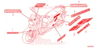 AUTOCOLLANTS pour Honda ZOOMER 110 X de 2013