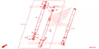 FOURCHE pour Honda ZOOMER 110 X de 2013