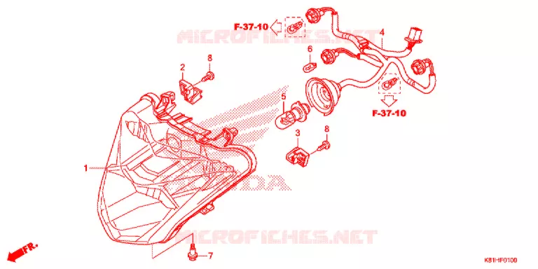 PHARE Honda SCOOTER 110 BEAT 2017  ACH110CSFH