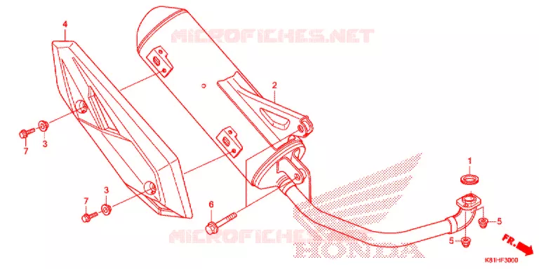 SILENCIEUX D'ECHAPPEMENT Honda SCOOTER 110 BEAT 2017  ACH110CSFH